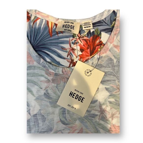 Hedge Tropical Muscle Tank Top Size Medium - Picture 2 of 4